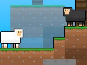 Jwèt Bèl skyblock mouton sou entènèt