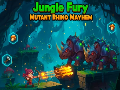 Jwèt Sou entènèt jwèt Jungle Fury mutan Rhino destriksyon sou entènèt