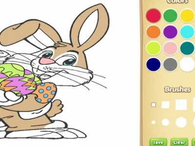 Jwèt Pak Bunny koloran liv pou timoun yo sou entènèt