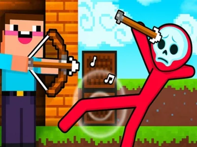 Jwèt Download jwèt la Noob Archer vs Stickman zonbi sou entènèt