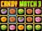 Jwèt Candy Match 3 sou entènèt