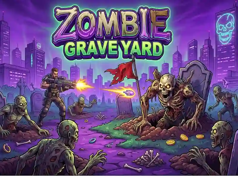 Jwèt Zombie Grave Yard sou entènèt
