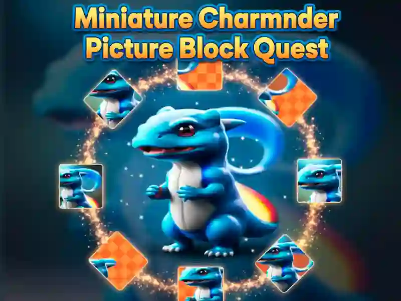 Jwèt Miniature Charmander Picture Block Quest sou entènèt