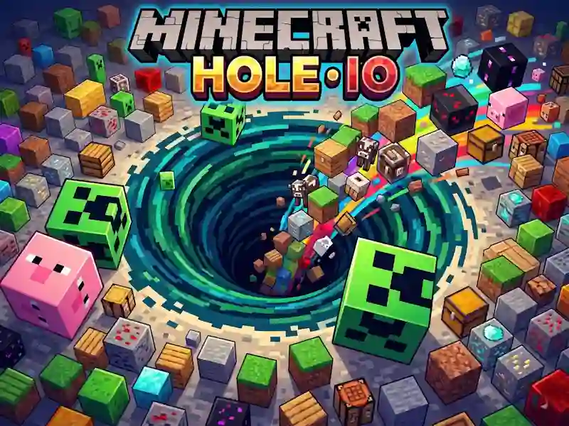 Jwèt Minecraft Hole IO sou entènèt
