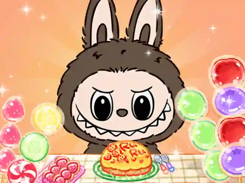 Jwèt Labubu poupe mukbang asmr déblotché sou entènèt