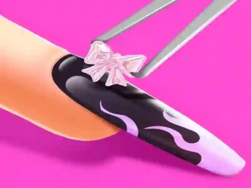 Jwèt 3D Acrylic klou: jwèt atizay klou sou entènèt