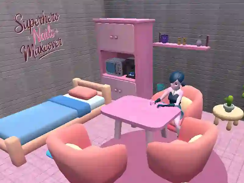 Jwèt Sou entènèt jwèt Superhero Nails Beauté sou entènèt