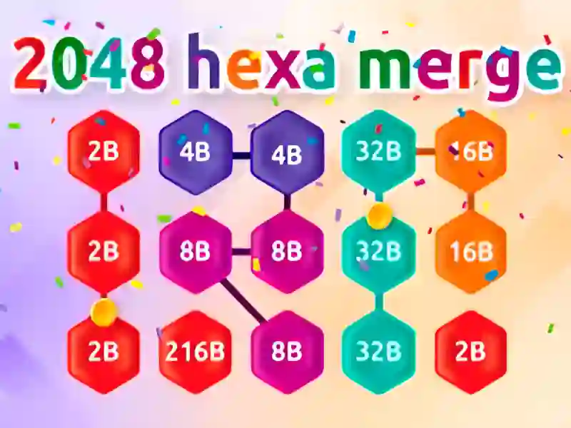 Jwèt 2048 Hex Chain Merge sou entènèt