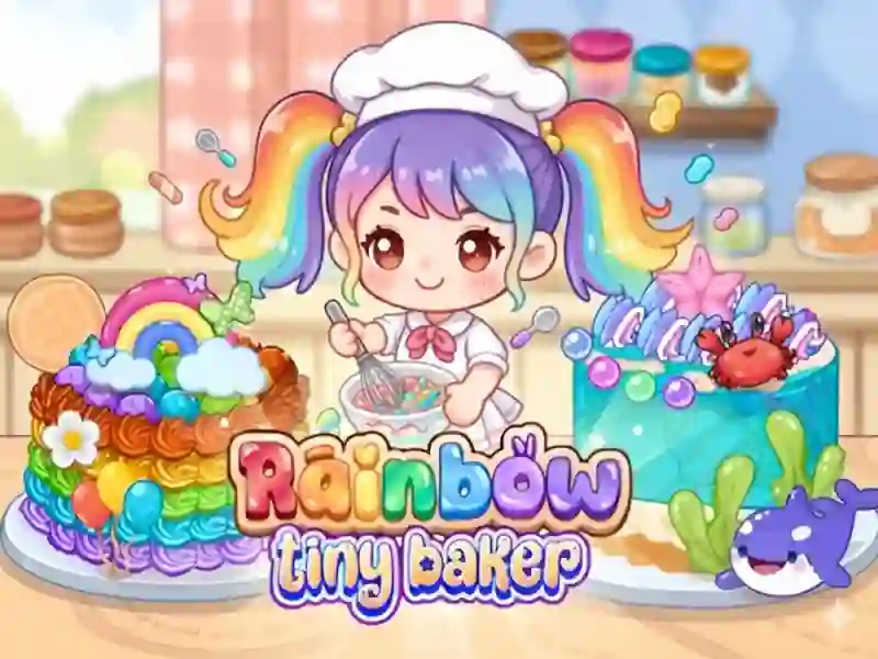 Jwèt Sou entènèt jwèt Rainbow Tiny Baker sou entènèt