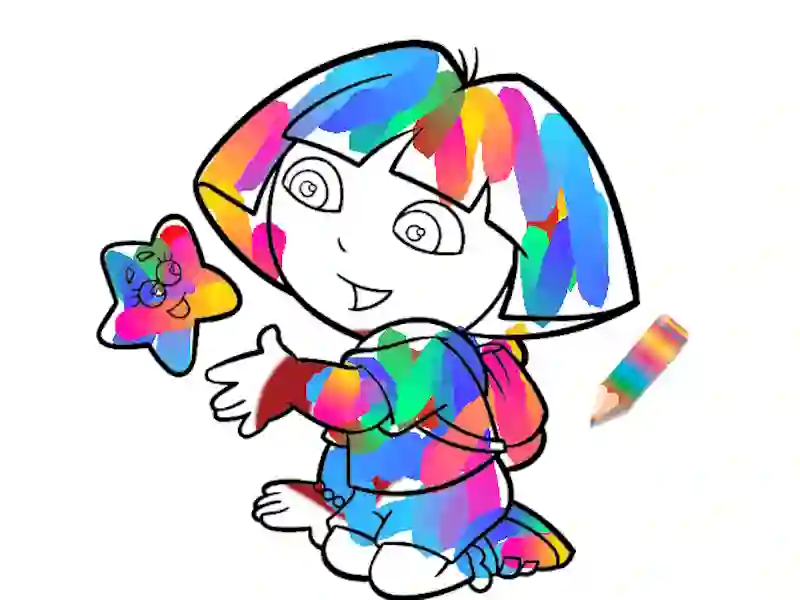 Jwèt Ti fi forè: paj koloran sou entènèt