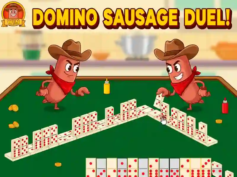 Jwèt Sou entènèt jwèt Domino Sosis Duel sou entènèt