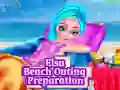 Jwèt Preparasyon pou sortie plaj Elsa sou entènèt