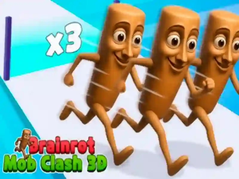 Jwèt Brainrot Mob Clash 3D sou entènèt