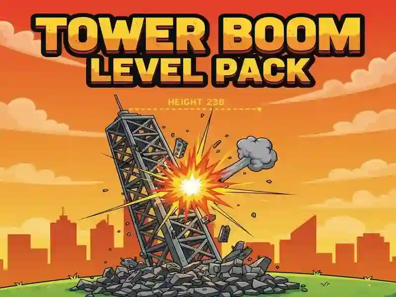 Jwèt Tower Boom Nivo pake sou entènèt