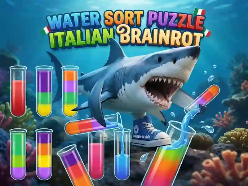 Jwèt Water Sort Puzzle Italian Brainrot sou entènèt