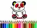 Jwèt Retou nan Lekòl: Koloriyesi Panda sou entènèt