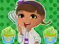Jwèt Dottie Doc McStuffins: Fè Cupcake sou entènèt