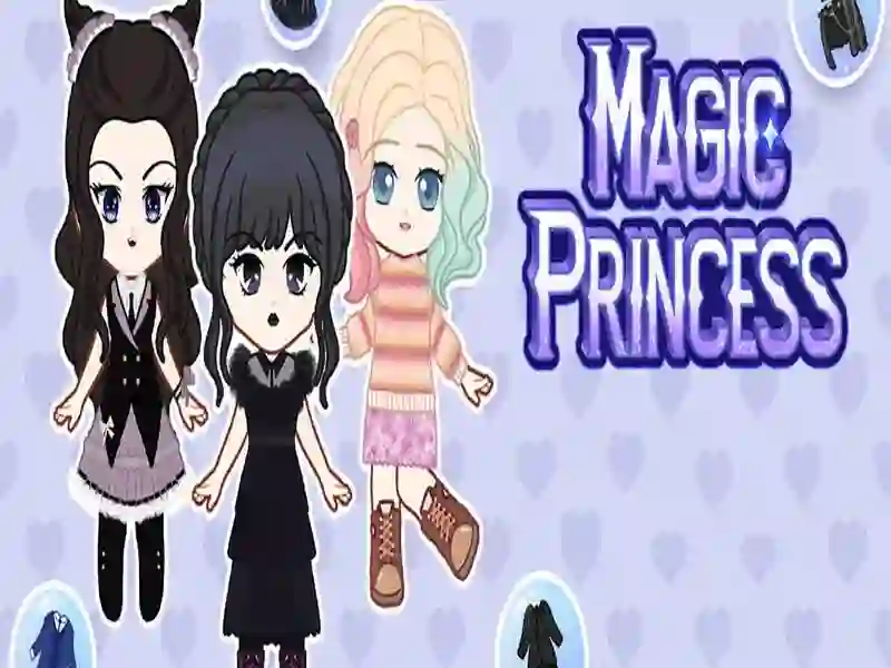 Jwèt Majik Princess: abiye poupe sou entènèt