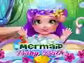 Jwèt Bain Ti Bebe Sirèn sou entènèt Jwèt Bain Ti Bebe Sirèn sou entènèt