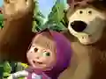 Jwèt Masha ak L'Ours: Puzzel sou entènèt