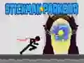 Jwèt Parkour Stickman sou entènèt Jwèt Parkour Stickman sou entènèt