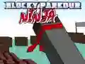 Jwèt Ninja Parkour Blòk sou entènèt