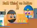 Jwèt Vole bal vs Polis 2 sou entènèt