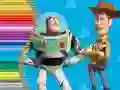 Jwèt Liv pou kolore Toy Story sou entènèt