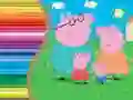 Jwèt Liv Koloran pou Peppa Pig sou entènèt