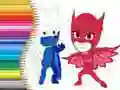 Jwèt Liv pou kolore PJ Masks sou entènèt Jwèt Liv pou kolore PJ Masks sou entènèt