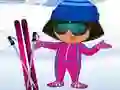 Jwèt Dora: Abiye pou Ski sou entènèt Jwèt Dora: Abiye pou Ski sou entènèt