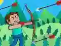 Jwèt Atak Monstr Noob Archer sou entènèt