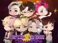 Jwèt Machin claw Chibi BTS sou entènèt Jwèt Machin claw Chibi BTS sou entènèt