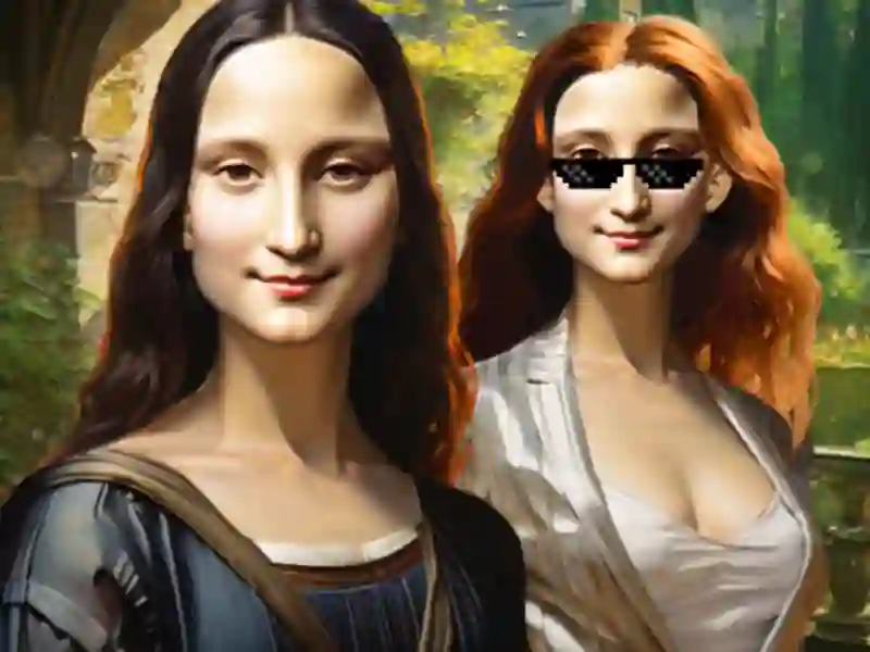 Jwèt Mona Lisa Fashion Eksperyans sou entènèt