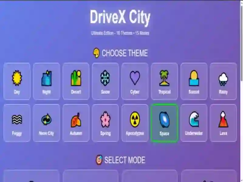Jwèt DriveX City sou entènèt