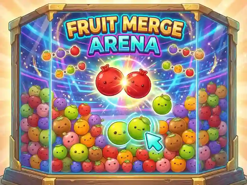 Jwèt Fruit Merge Arena sou entènèt