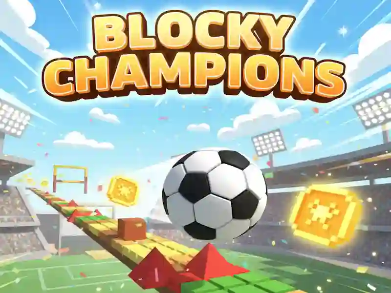 Jwèt Blocky chanpyon sou entènèt