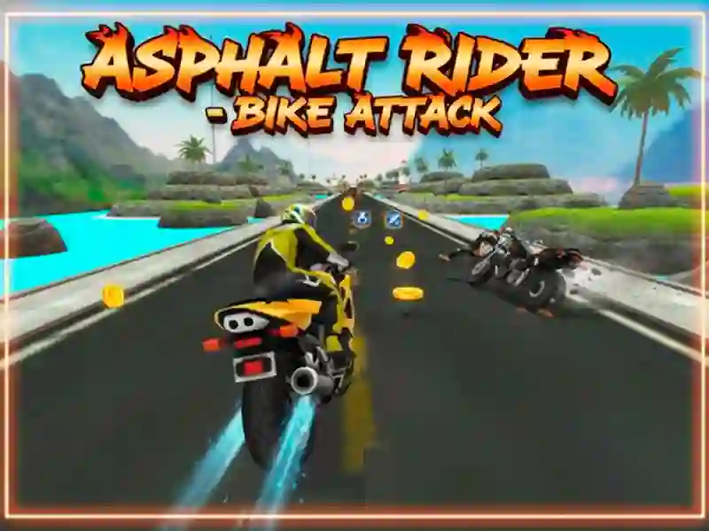 Jwèt Sou entènèt jwèt Asphalt Rider — atak bisiklèt sou entènèt