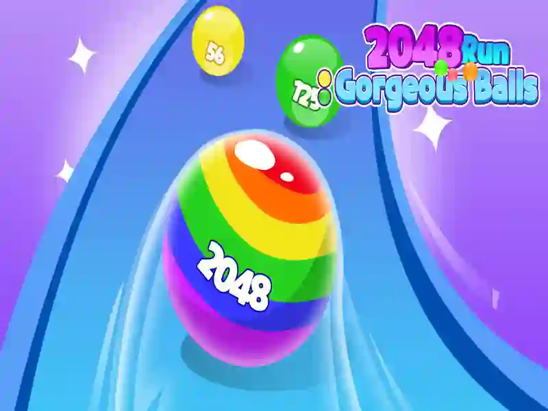 Jwèt 2048 kouri voye boul supèrb sou entènèt