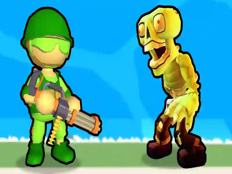 Jwèt Destriksyon zonbi stickman sou entènèt