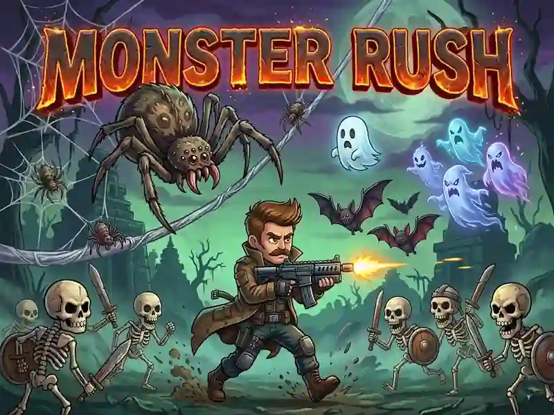 Jwèt Monster Man Rush sou entènèt