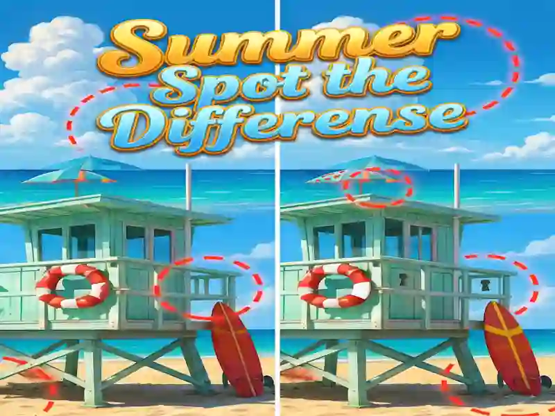 Jwèt Summer Spot the Differense sou entènèt