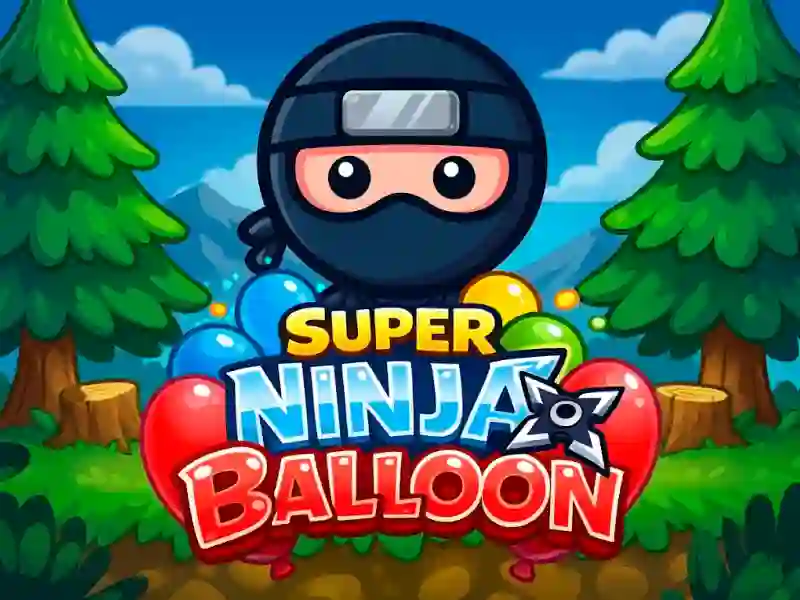 Jwèt Super Ninja Balloon sou entènèt