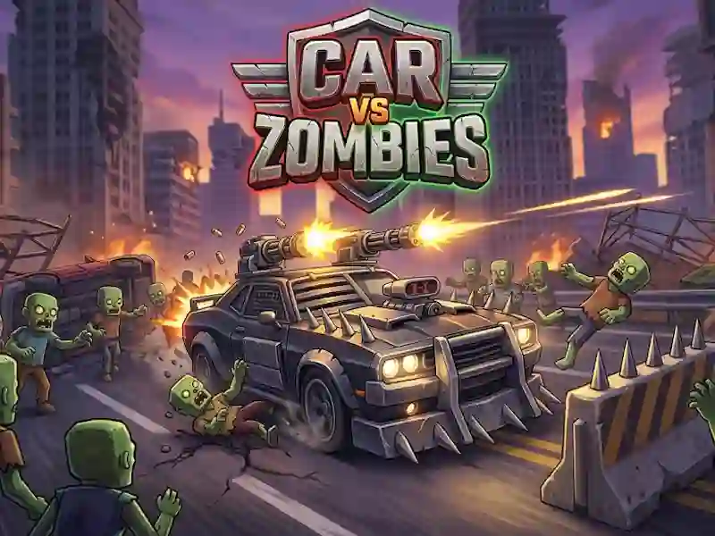 Jwèt Car VS Zombies sou entènèt