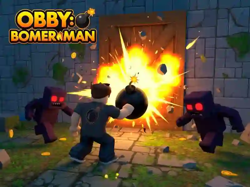 Jwèt Obby: Bomberman sou entènèt