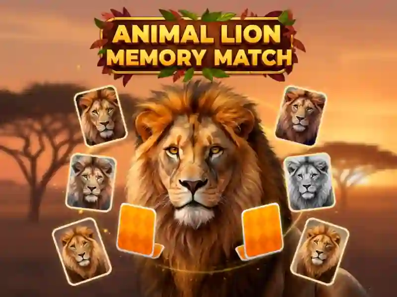Jwèt Sou entènèt jwèt Animal Lion memwa Koresponn ak sou entènèt