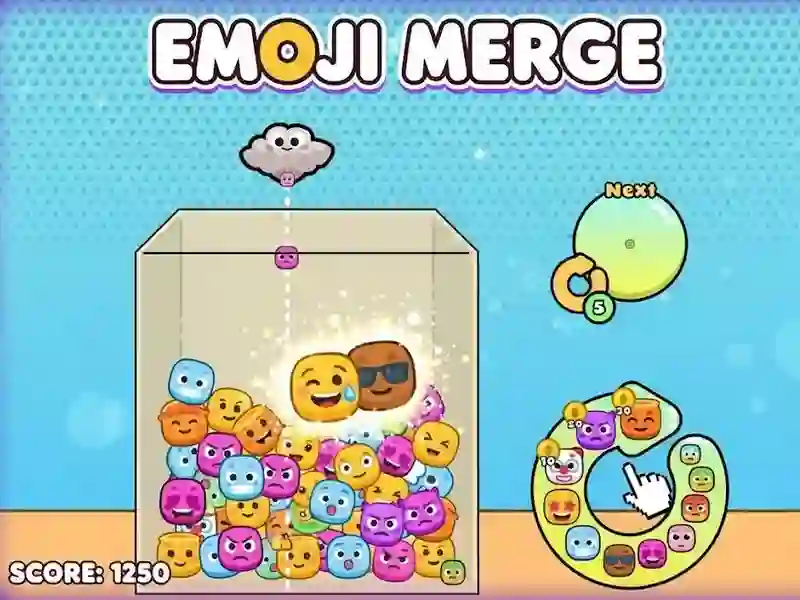 Jwèt Emoji Merge sou entènèt