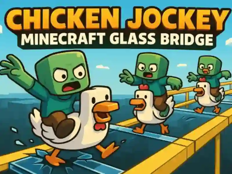 Jwèt Poul conducteur: Minecraft Glass Bridge sou entènèt