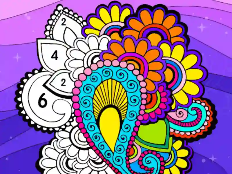 Jwèt Koulè fanatik Koulè pa nimewo sou entènèt