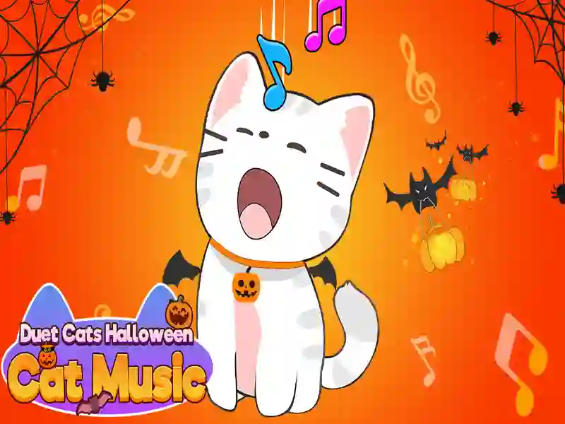 Jwèt Duet chat Halloween chat mizik sou entènèt